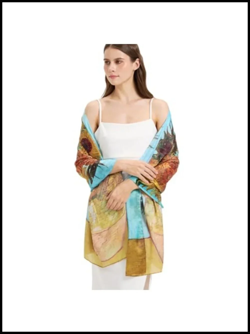 100% Mulberry Silk Long Scarf Shawl Wrap Hijab Travel